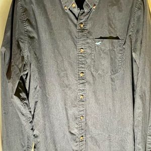 Hollister Blue Long Sleeve Dress Shirt